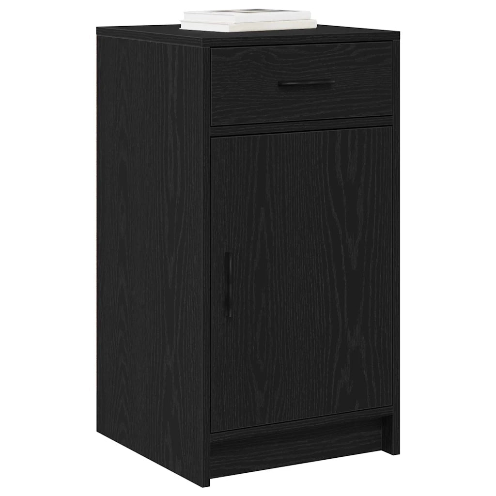 Credenza-Buffet-Armadio da cucina Rovere nero 40 x 40.5 x 75 cm Legno multistrato