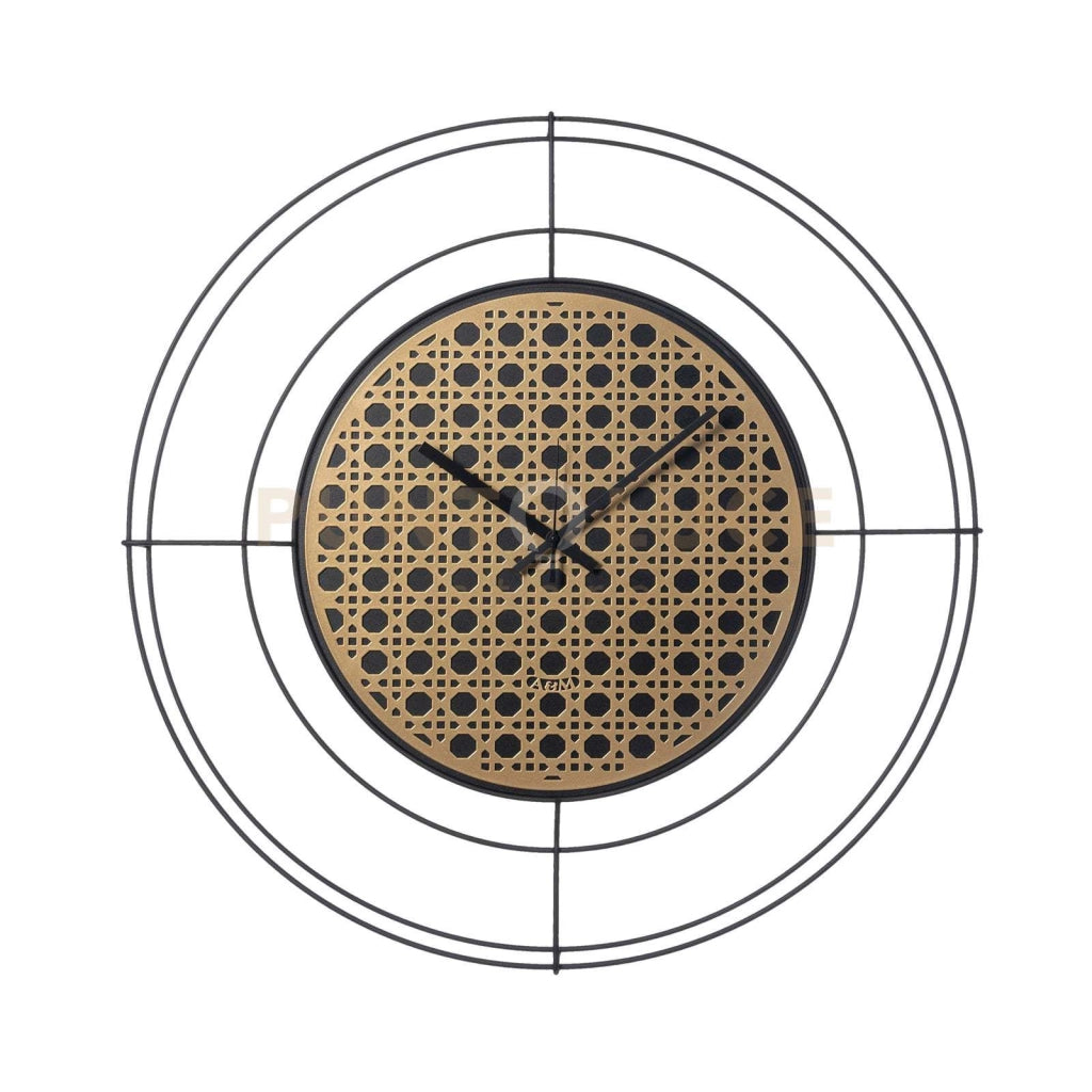 orologio nudo piccolo vienna Nero ,oro laccato in Ferro Diametro59cm