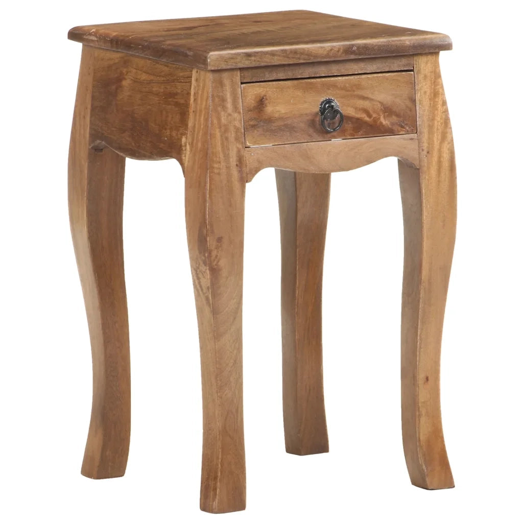 Comodino 28x28x46 cm in Legno Massello di Mango 321709