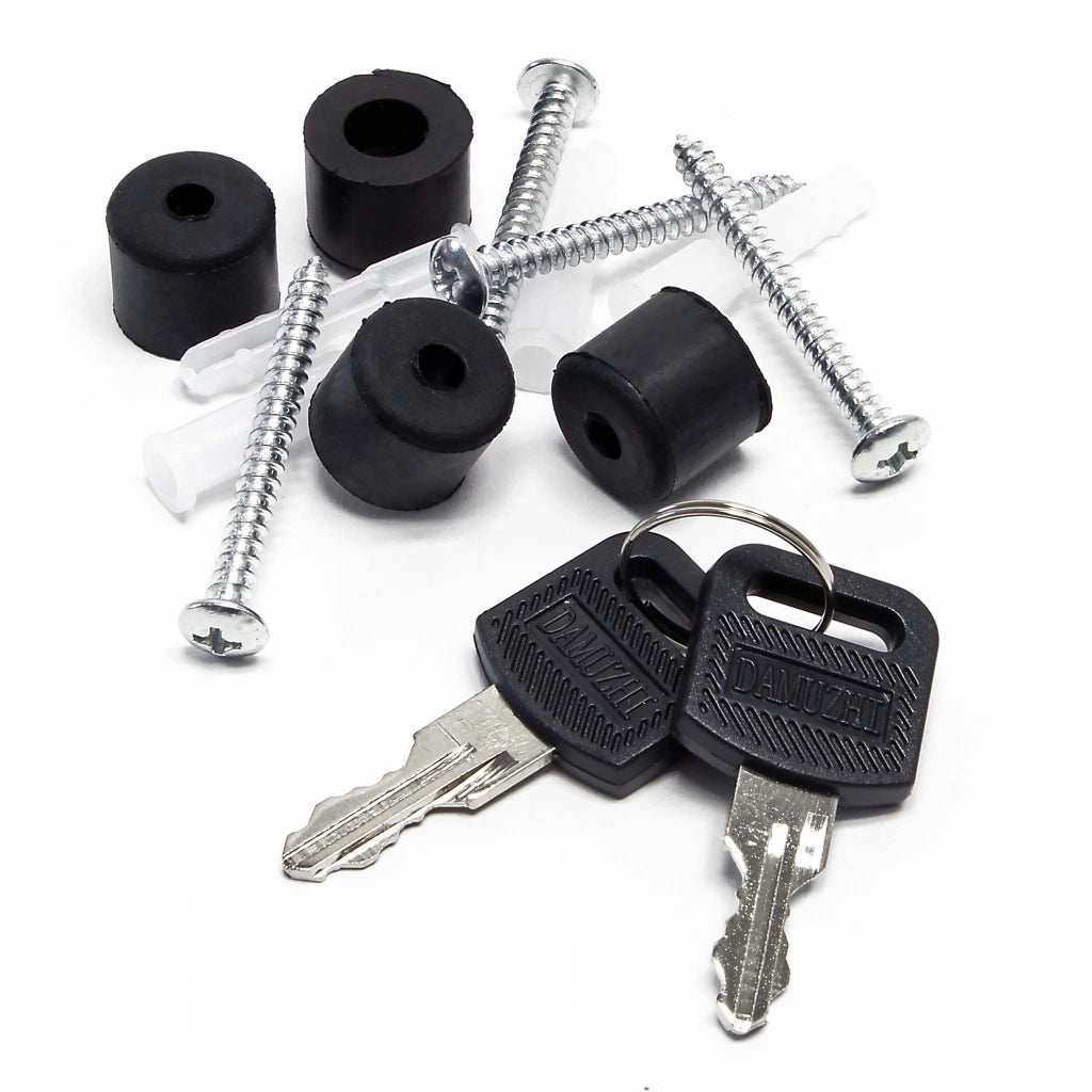 Set Cassetta postale doppia autoportante V18 antracite con telaio di supporto