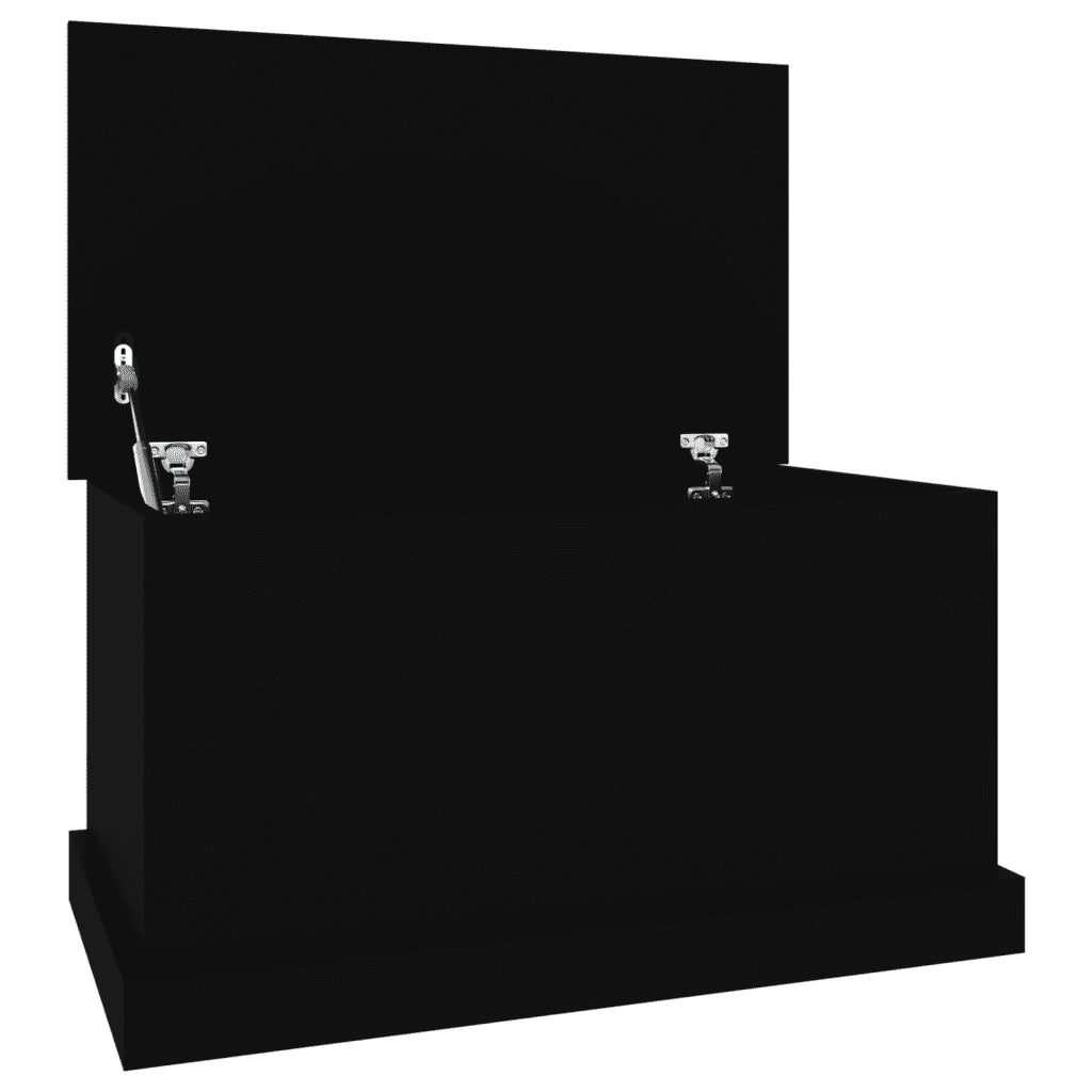 Contenitore Portaoggetti Nero 70x40x38 cm Legno Multistrato 816505