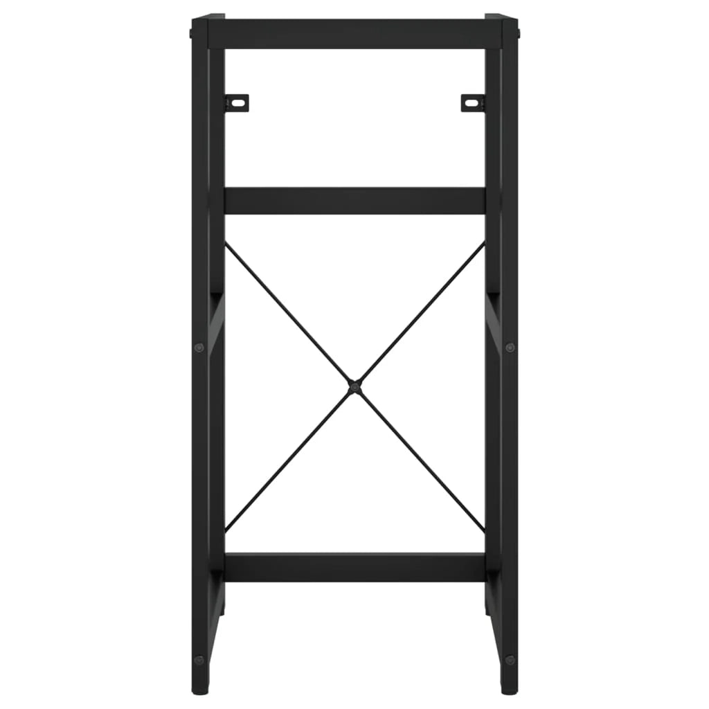 Telaio per lavabo da bagno lavabo da incasso ferro nero 02_0006785