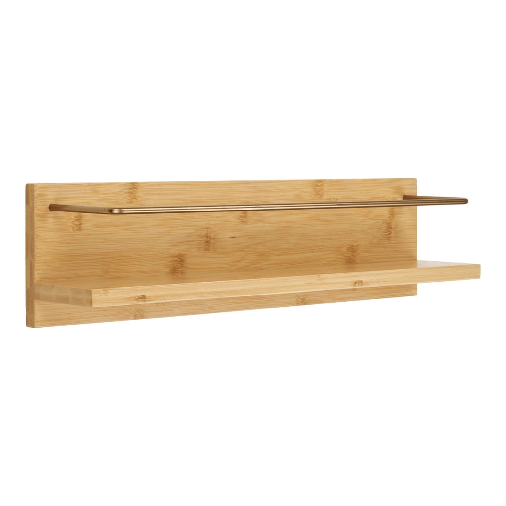 Mensola Ember, Marrone, Bamboo, 10x45x12 cm