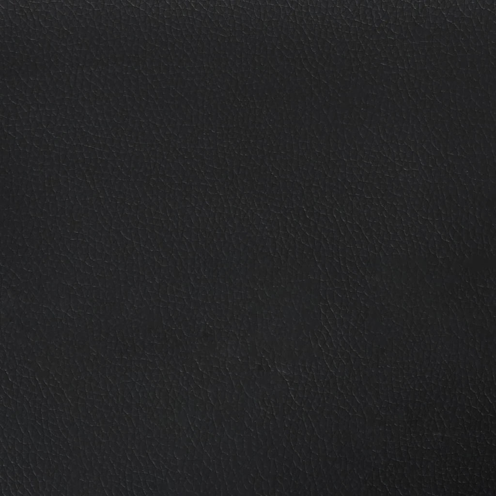 Divano Chesterfield a 3 Posti Nero in Similpelle