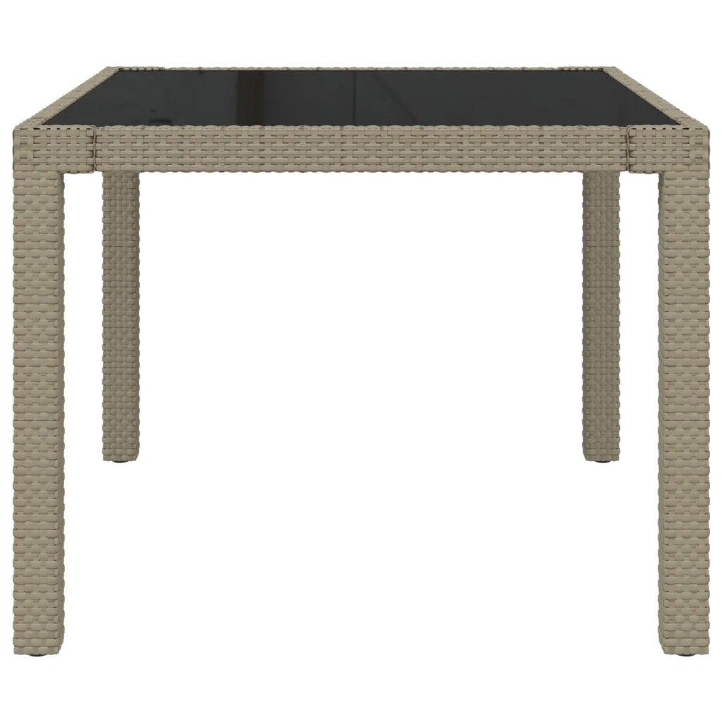 Set Mobili da Giardino 3 pz con Cuscini in Polyrattan Beige 3094901