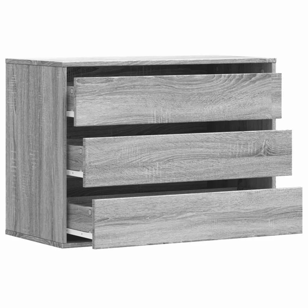 Cassettiera Angolare Grigio Sonoma 80x41x58cm Legno Multistrato 852857