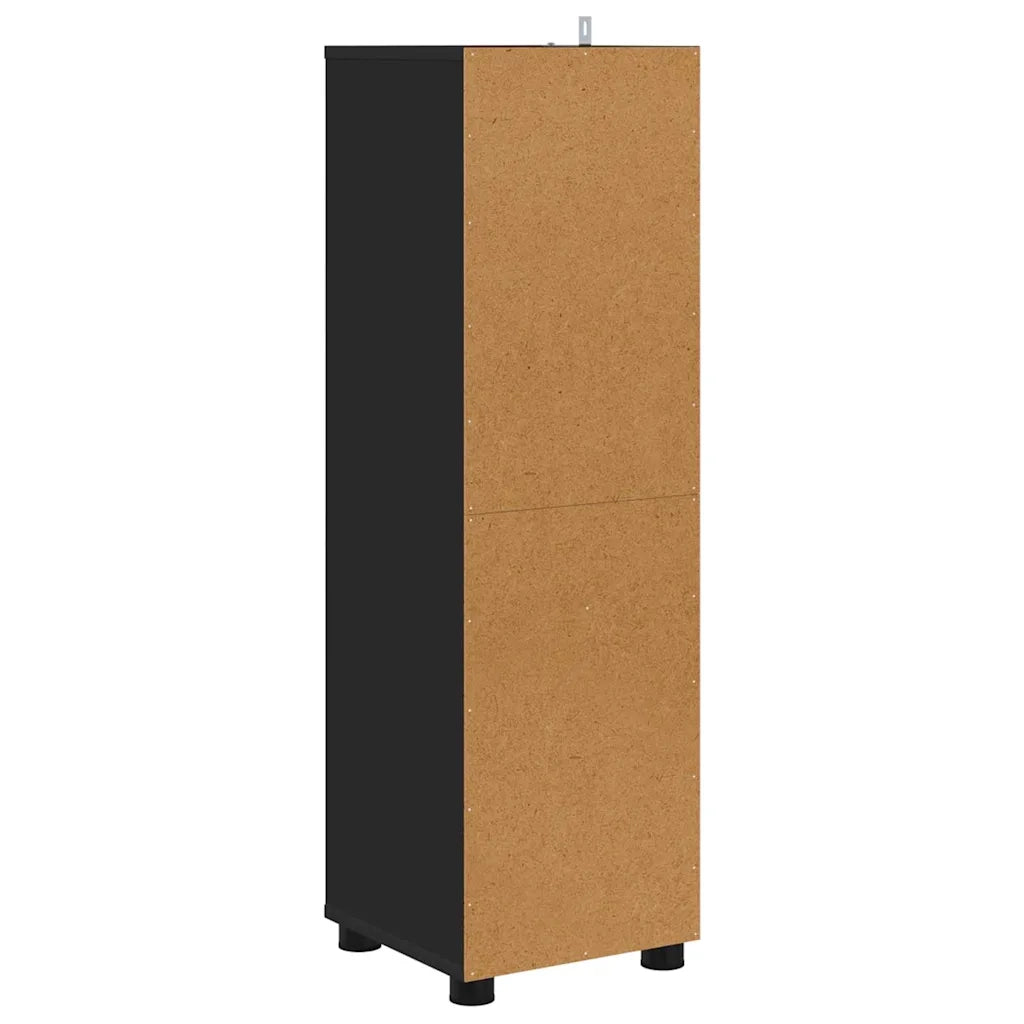 Mobile da Bagno Nero 30,5 x 30 x 101 cm Legno multistrato