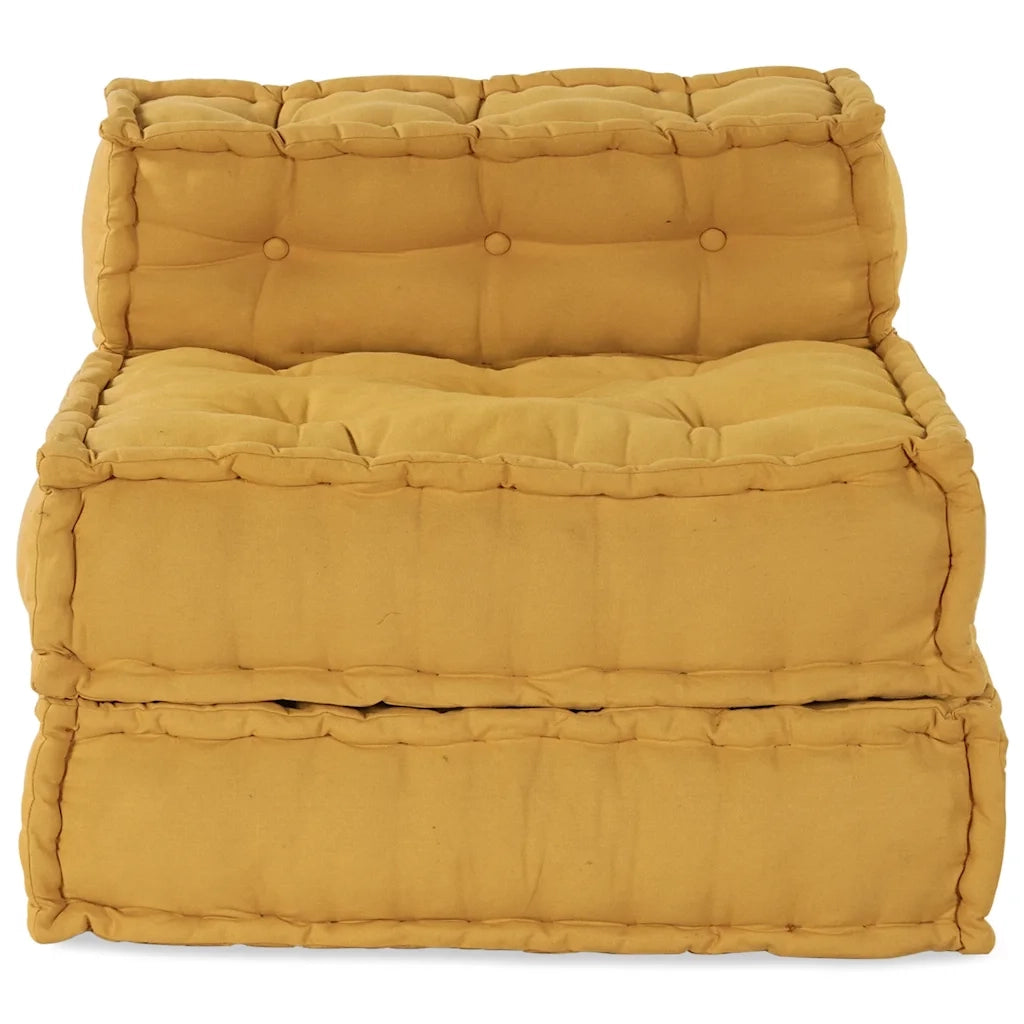 Divano Componibile Giallo 70x70x54 in Tessuto 4019038