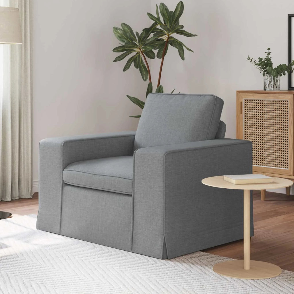 Divano Grigio chiaro 103 x 80 x 82 cm Tessuto