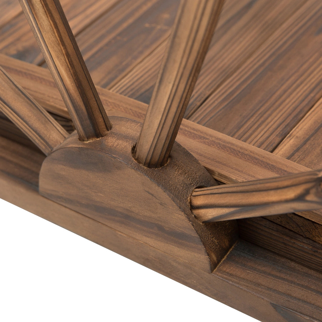 Ponticello da giardino in legno ¨C zephmum ¨C marrone 100x50x37 cm
