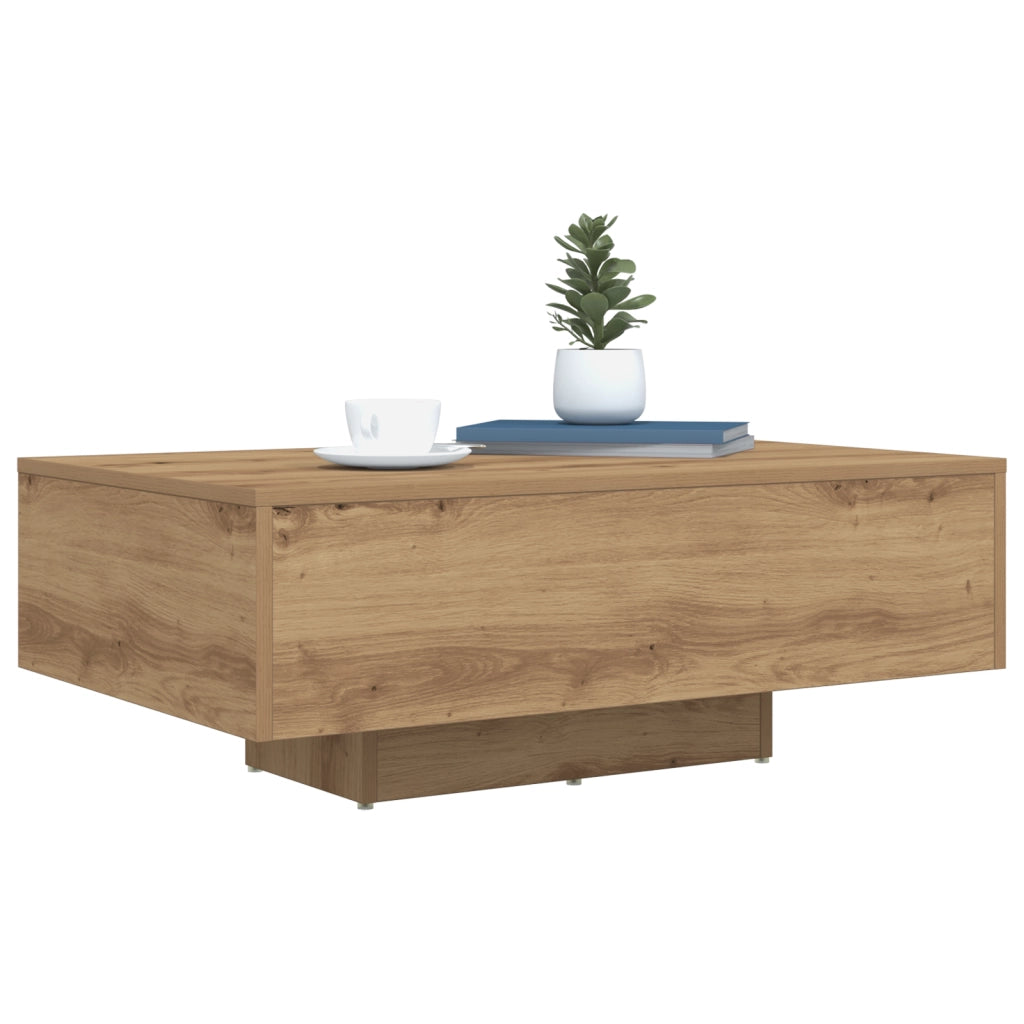 Tavolino da caffÃ¨  con luci LED Quercia Artigianale 85x55x31 cm