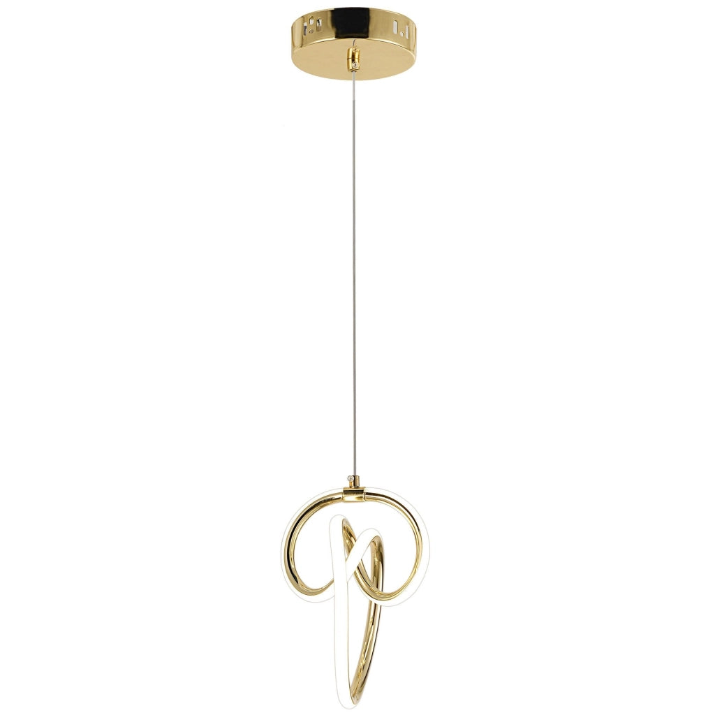 Lampada A Sospensione Led Lhj092-1cp Gold