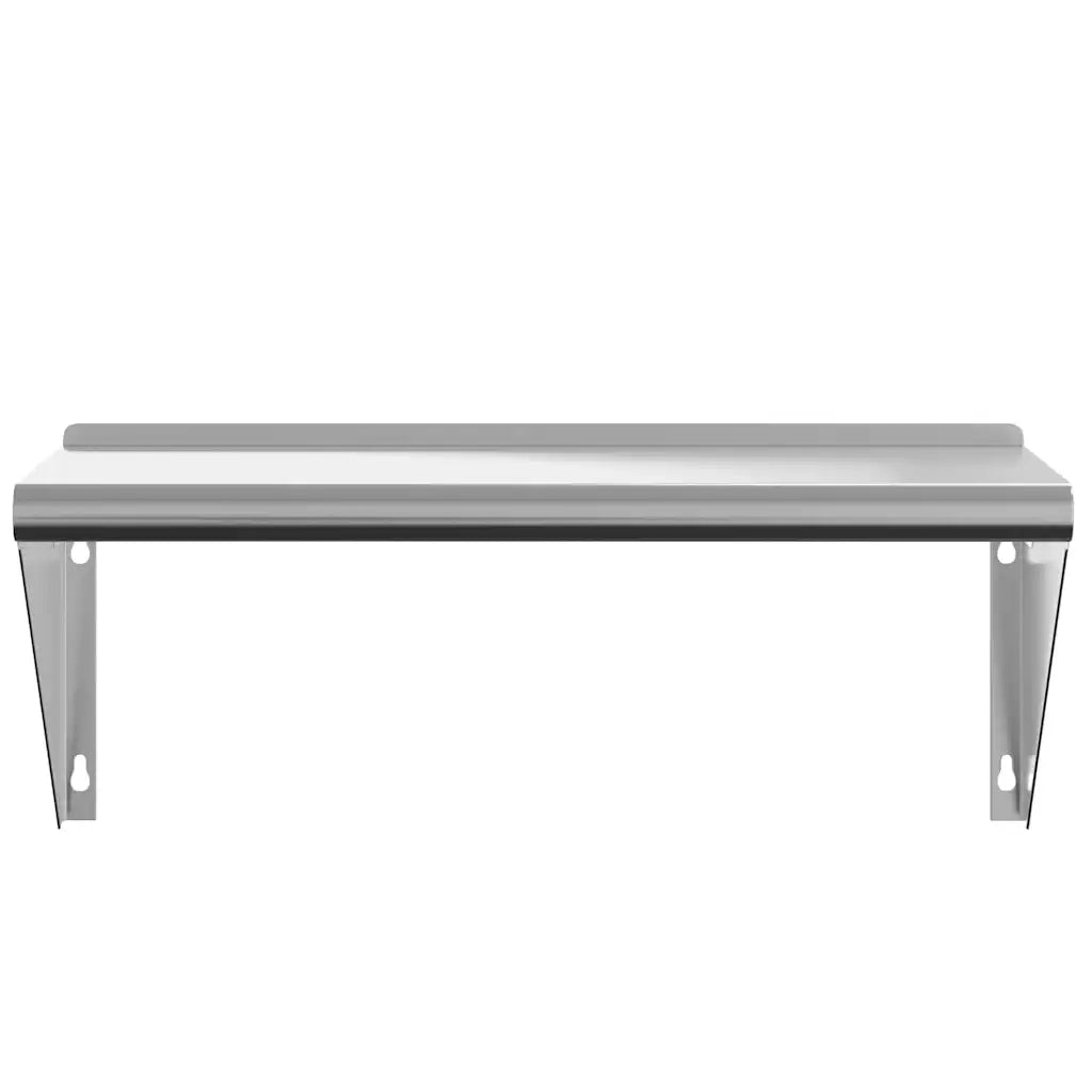 vidaXL Mensola a Muro 75x30x31 cm Argento in Acciaio Inossidabile