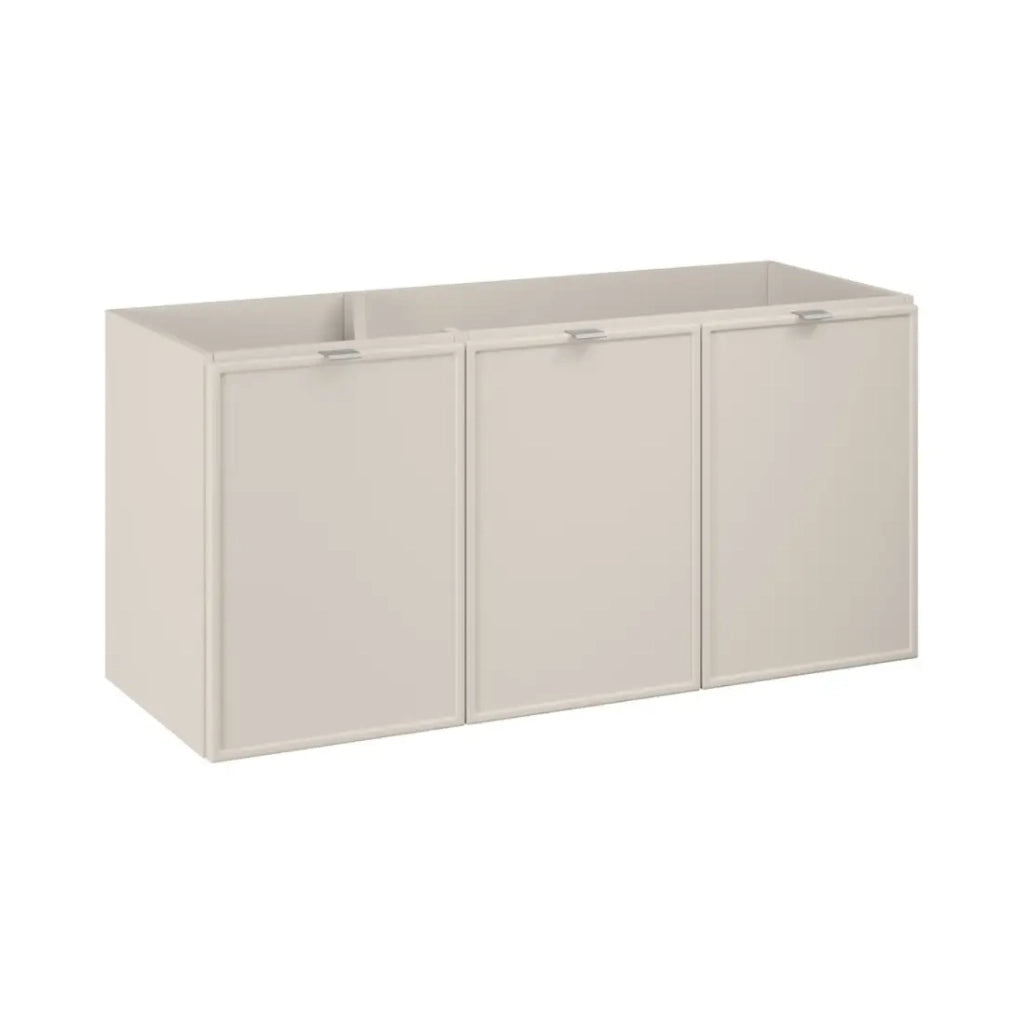Set da bagno BRAZZA: mobile sotto lavabo 120cm + doppio lavabo incassato bianco