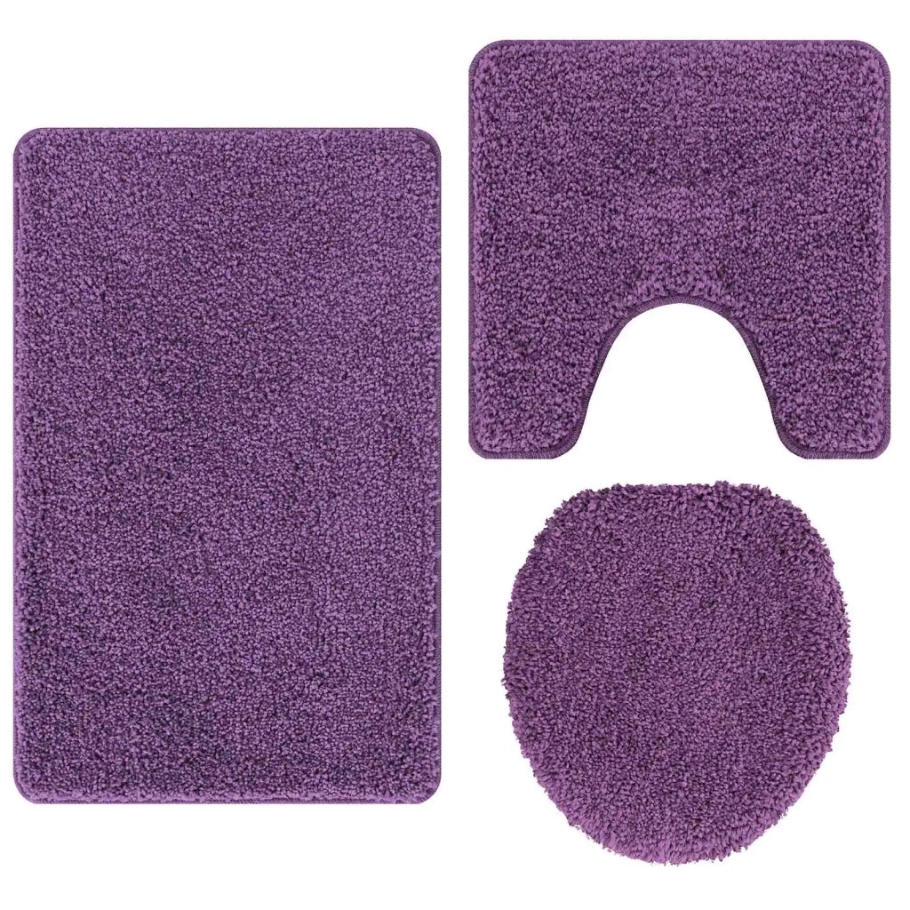 Set di tappetini antiscivolo per il bagno 3 pcs Viola PP 4019872
