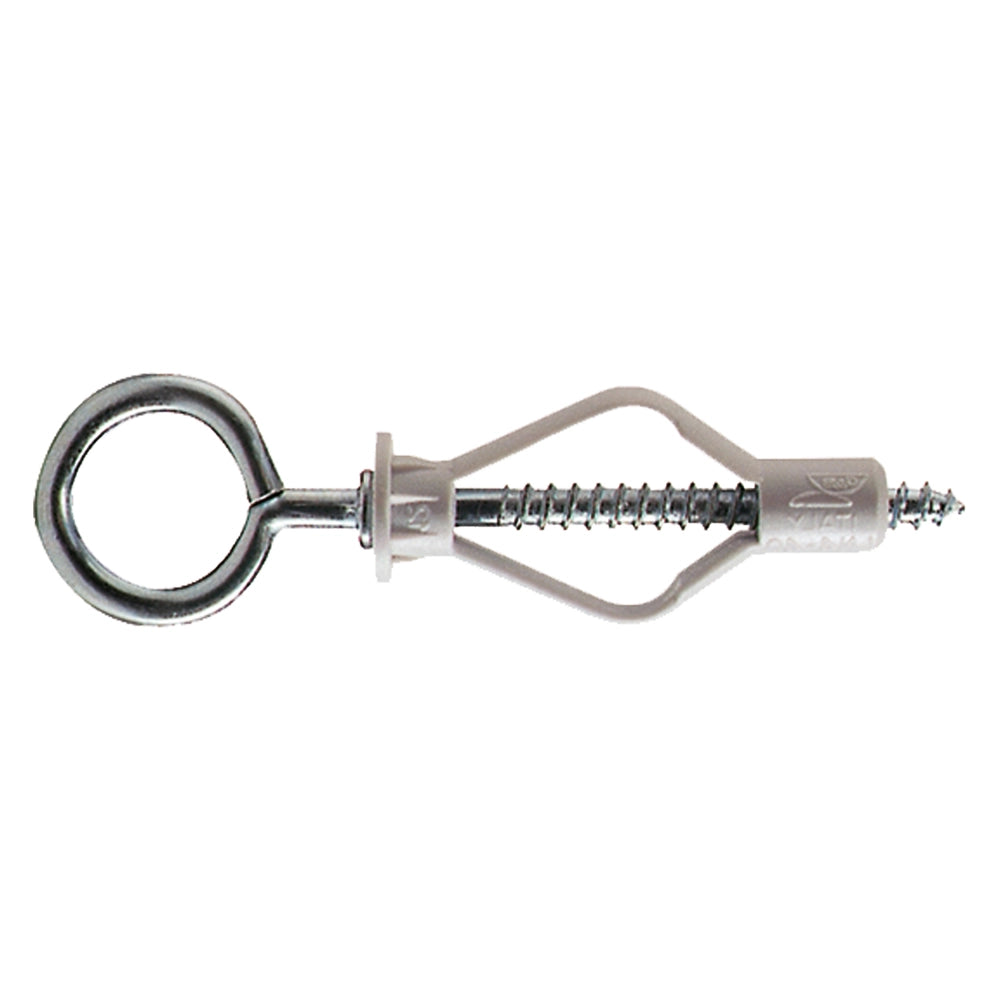 100pz tassello lastro nylon ln4-40/3  mm 8 x  40 - occh. chiuso cod:ferx.441076nlm