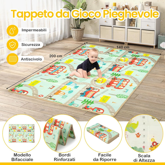 Recinto per Bambini con Materasso, Box per Bambini con Tappetino, Rete Traspirante e Apertura a Cerniera, Box Giochi con Borsa, 4 Impugnature e 50 Palline, per Bambibi 0-3 Anni (Grigio Scuro)