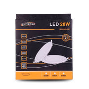 Trade Shop - Pannello Led Slim 20w Incasso Rotondo Luce Bianco Caldo Freddo Naturale P225at - -bianco Freddo      -