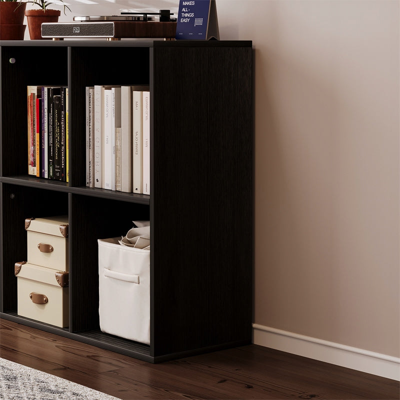 SCAFFALE APERTO COMÒ KOSTKA 3x2 CAPIENTE PER LIBRI DA UFFICIO NERO