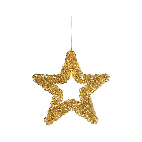 Decorazione luminosa natale amicasa 9493970 stella gold
