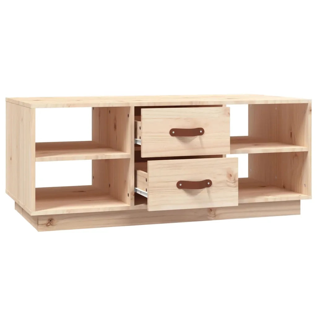 Tavolino da Salotto-Tavolino da soggiorno-Tavolo 100x50x41 cm Legno Massello di Pino