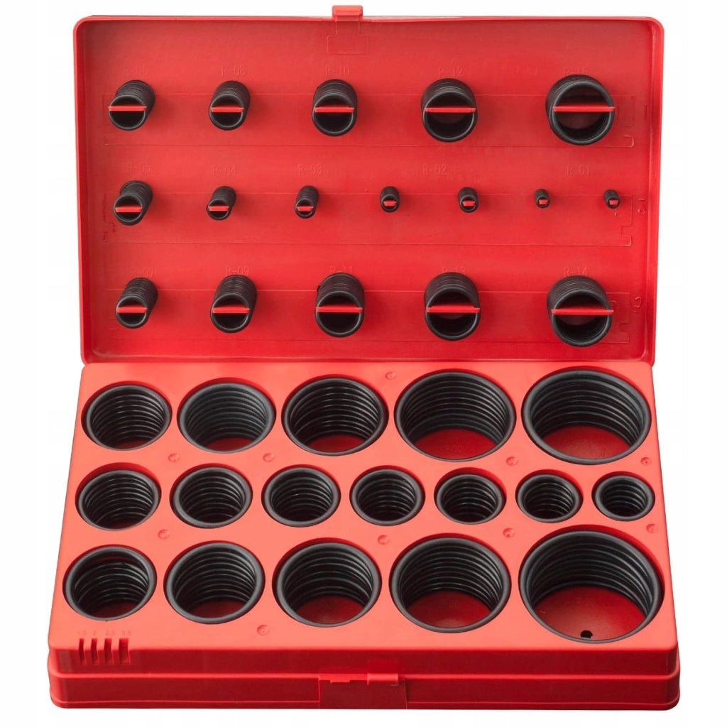 Set di Guarnizioni O-Ring 419 Pezzi – Materiale di Alta Qualità | Dimensioni Varie