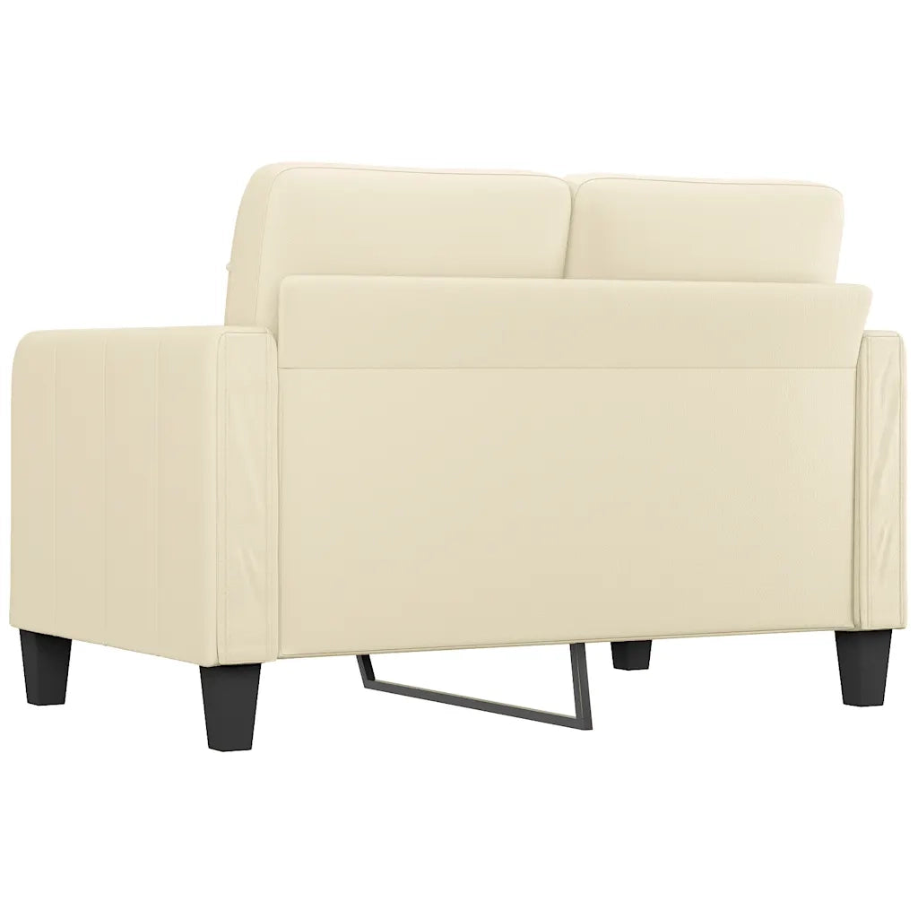 Divano a 2 Posti-Sofa 2 Posti Crema 120 cm in Similpelle 814023