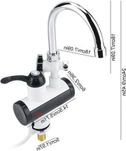 Kraan 360° rotativo per lavabo e doccia - rubinetto elettrico per acqua calda istantanea (EU)