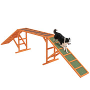 Rampa per Cani Agility ¨C zephmum ¨C Legno 335x55x60 cm Arancione