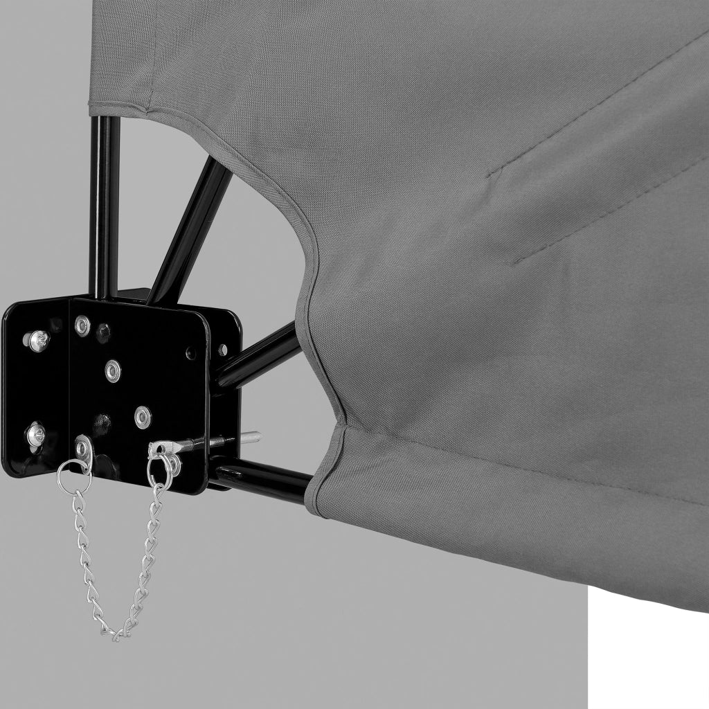 Tenda da Sole a Ventaglio Ragusa Schermatura Laterale Pieghevole 160x160 cm Grigio casa.pro