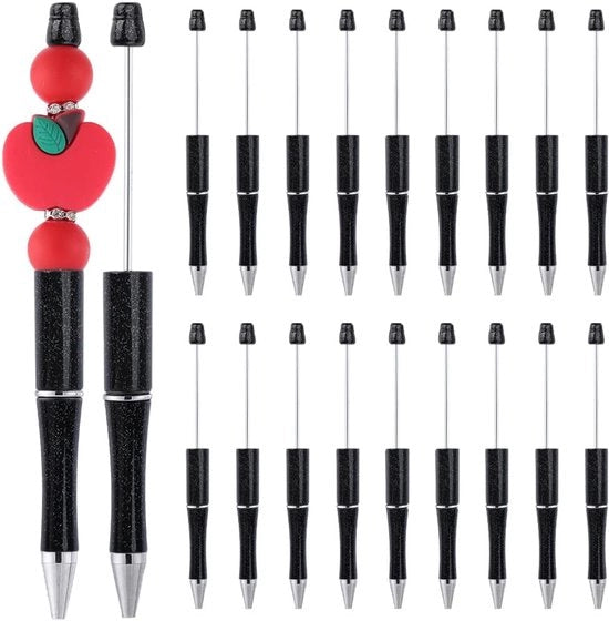 Pacchetto di 20 pennarelli con palline in plastica - Pennarelli con palline in plastica retrattili - Pennarelli con palline in plastica per decorazioni DIY - Scuola - Ufficio - Materiale per la preparazione della tesi