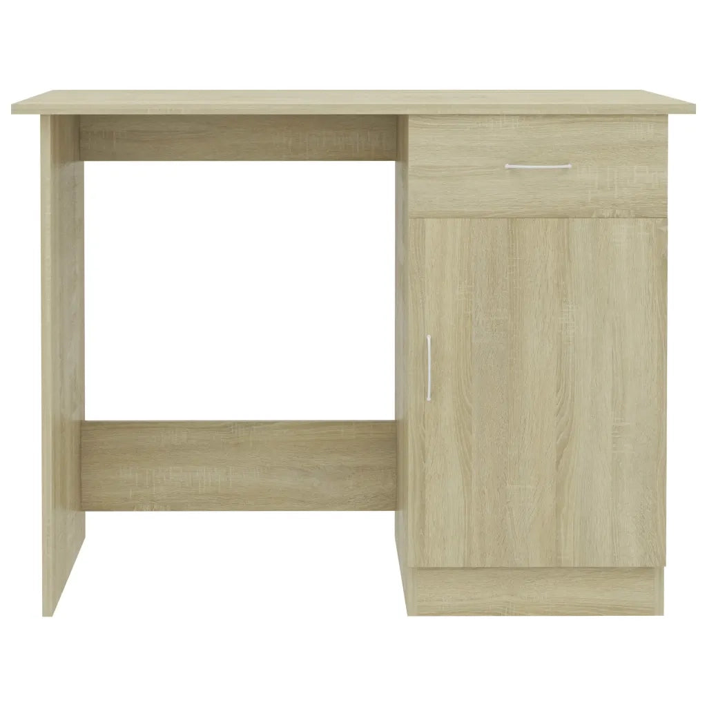 Scrivania Rovere Sonoma 100x50x76 cm in Legno Multistrato 801083
