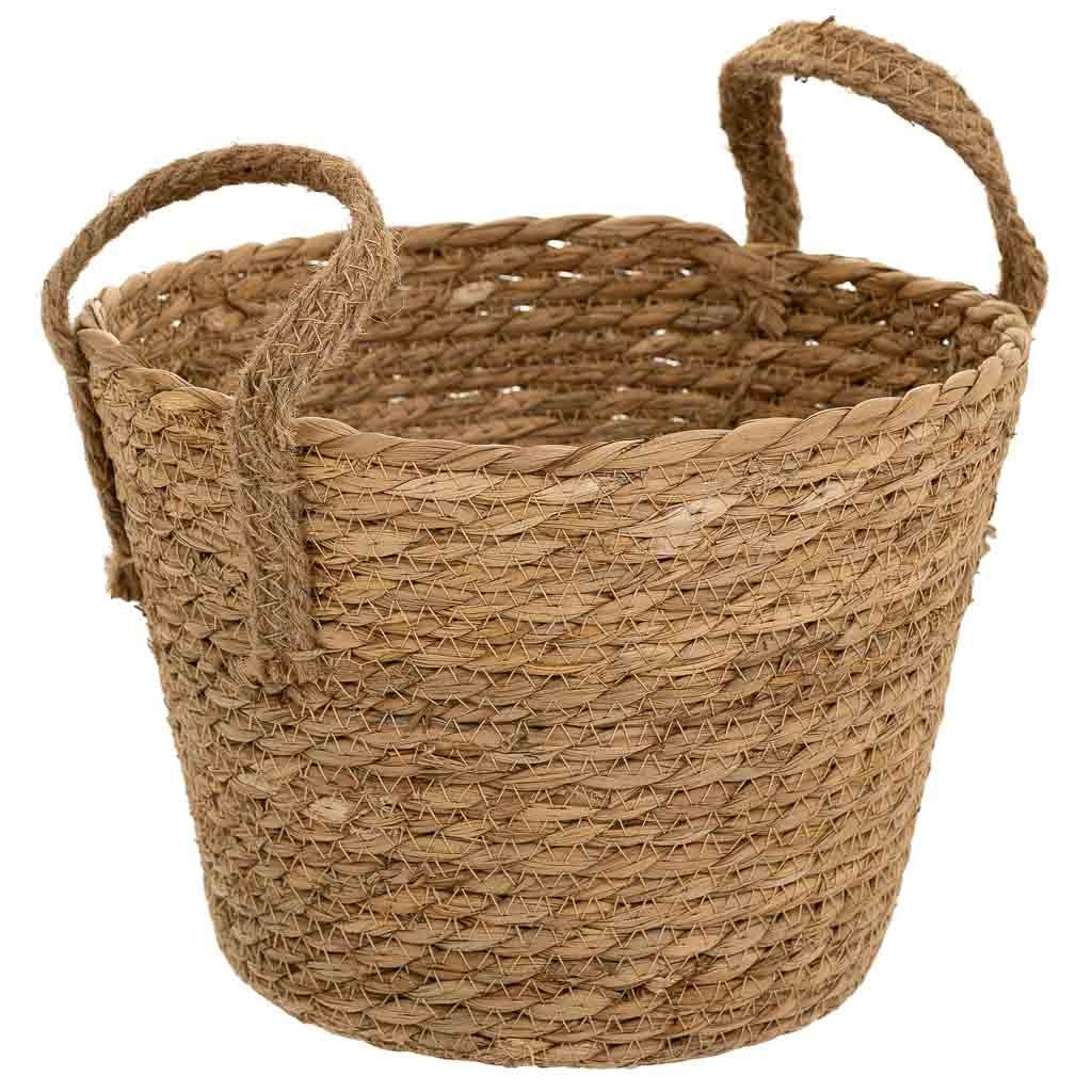 Cesto in fibra naturale marrone D23x19/26