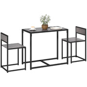 Set tavolo da bar ¨C zephmum ¨C 90x47x76 cm, grigio
