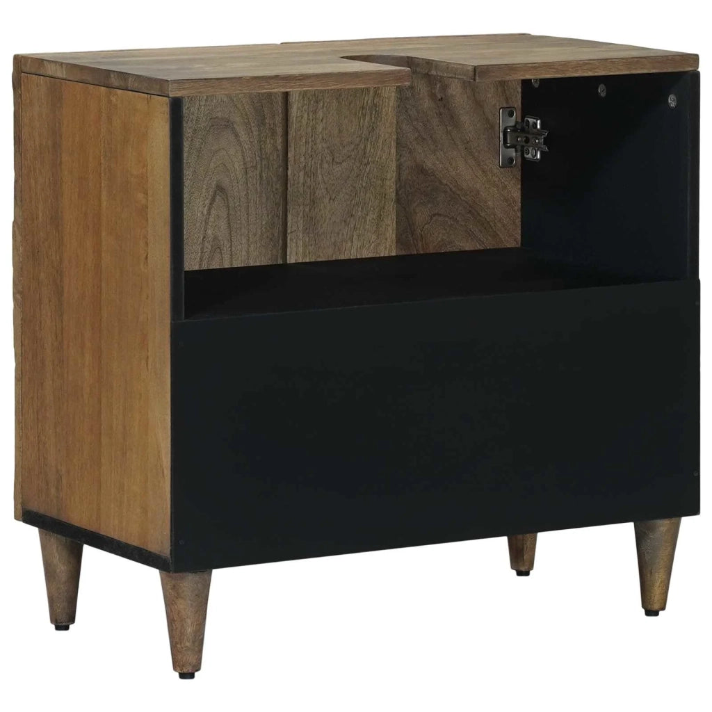 Armadio per Lavabo da Bagno con porta Marrone 62 x 33 x 58 cm