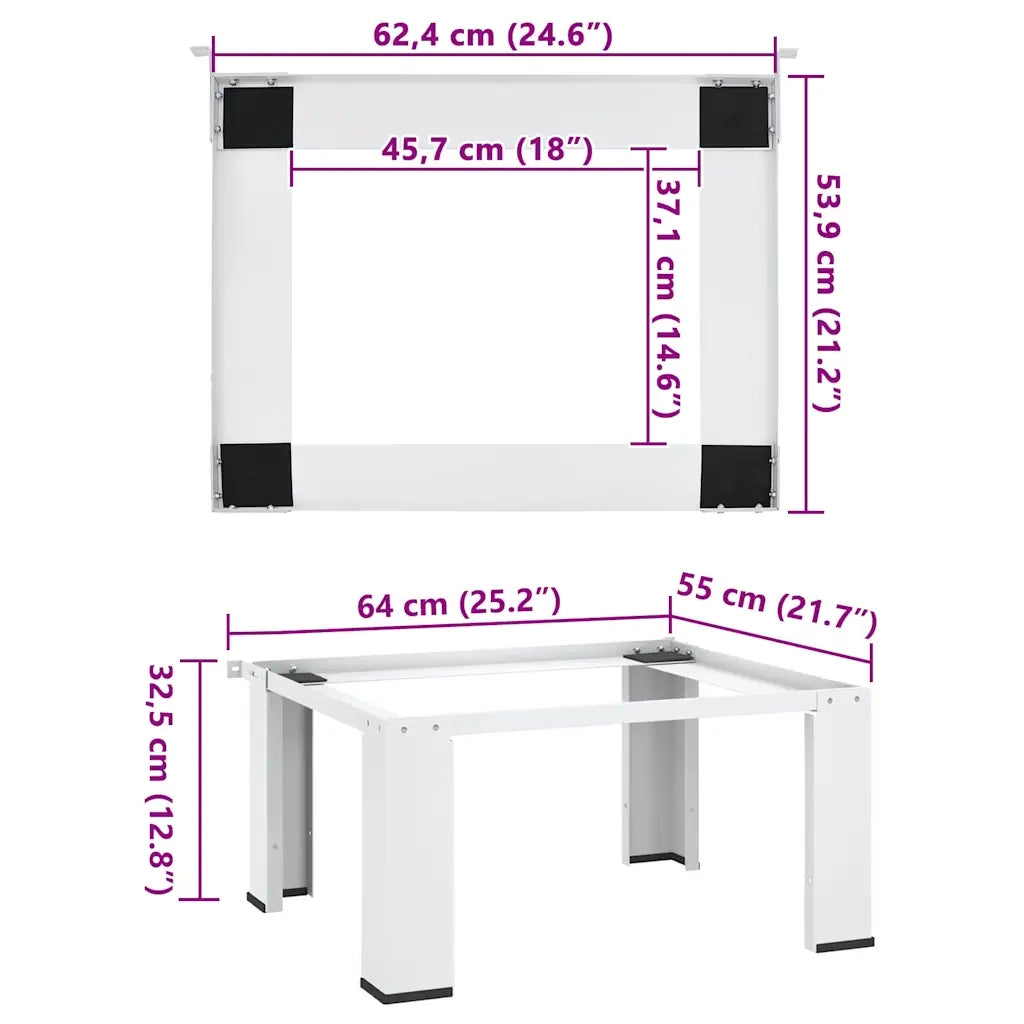 Supporto Alzatina per Lavatrice Bianco CFW8041390