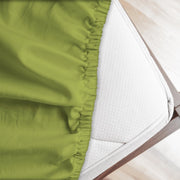 Lenzuolo letto sotto con angoli 100% puro cotone Made in Italy tinta unita Verde exotic - 1 Piazza e mezza