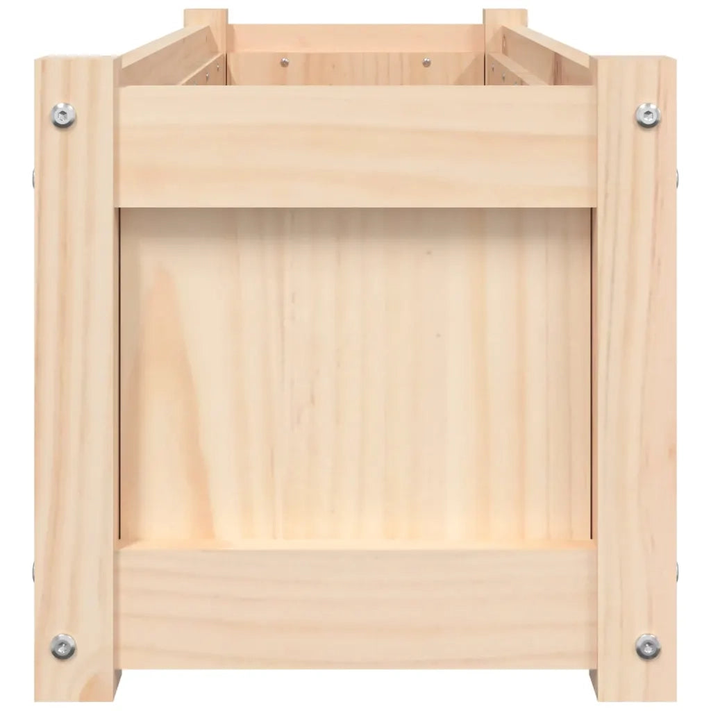 Fioriera da Giardino-Vaso da Esterno 90x31x31 cm in Legno Massello di Pino