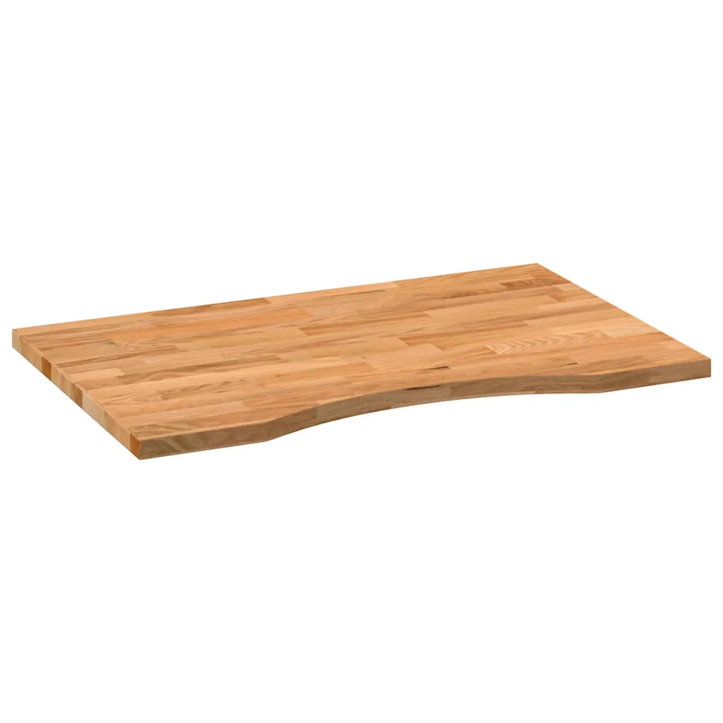 Piano Scrivania Marrone Chiaro 80x50x2,5 cm in Rovere Massello 4009017