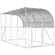 Gabbia per Polli Contro il Muro Argento 600 x 150 x 215 cm 3434736