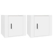 Set di 2 Comodini | Armadio da Notte | Mobiletto da notte Bianca 50x39x47 cm