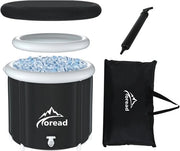 Bagno portatile pieghevole per ghiaccio - XL 85 cm per terapia con ghiaccio e rigenerazione muscolare - Inclusa borsa portatile