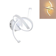 APPLIQUE LAMPADA INTERNO MODERNA PARETE MURO SPIRALE 15W LUCE CALDA ST-005