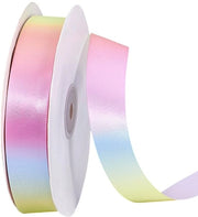 Decorazione a Lint Regenboog 1 Pollici - Lint a Doppia Faccia - Decorazione a Lint - Lint a Poliestere - Imballo di Regalo - Decorazioni per Matrimonio - 50 Yards - Lint Decorativo