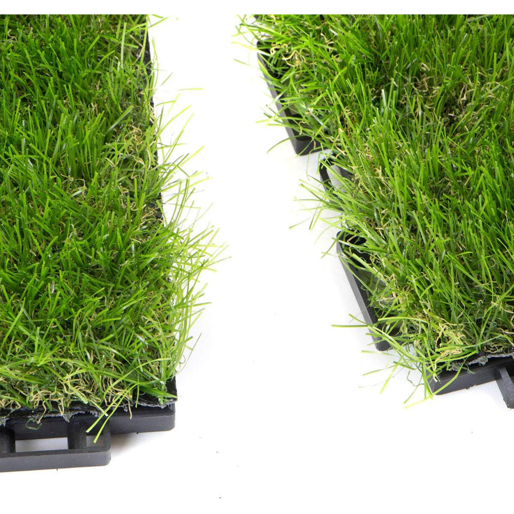 PRATO SINTETICO A MATTONELLE 30x30cm ALTEZZA 30mm 9 PEZZI ERBA FINTA INFINITY 4F