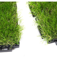 PRATO SINTETICO A MATTONELLE 30x30cm ALTEZZA 30mm 9 PEZZI ERBA FINTA INFINITY 4F