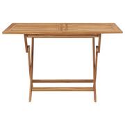 Tavolo Pieghevole da Giardino | Tavolino da esterno 120x70x75 cm in Massello di Teak