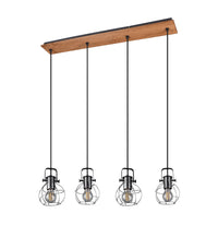 Lampada a Sospensione da Interno  E27 in Metallo Argento Anticato