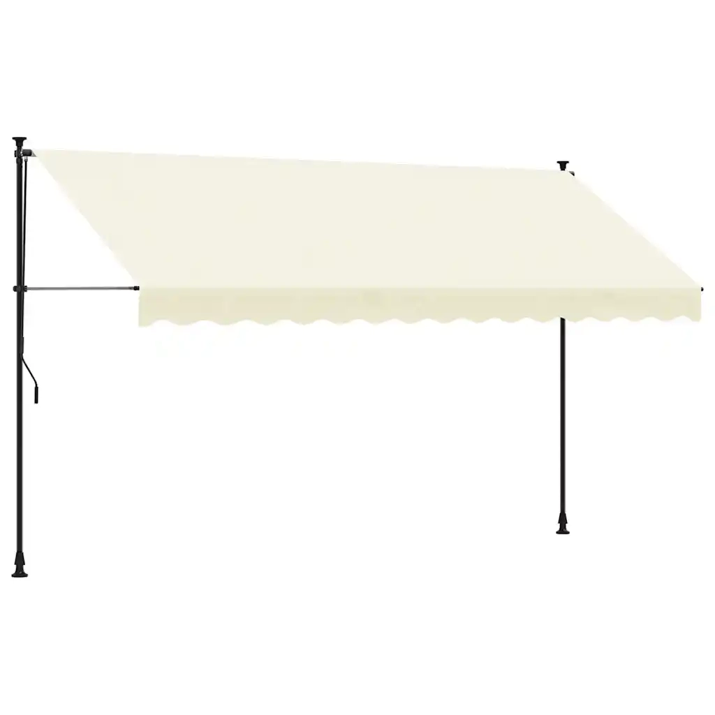 Tendada Sole Retrattile Crema 350x150 cm in Tessuto e Acciaiocod mxl 91449