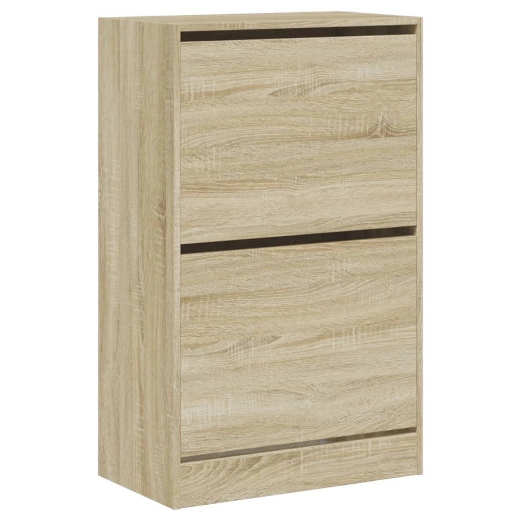 Scarpiera mobile contenitore per scarpe mobile per ingresso/corridoio/soggiorno design Sonoma 60 x 34 x 96,5 cm legno ingegnerizzato marrone 02_0021713